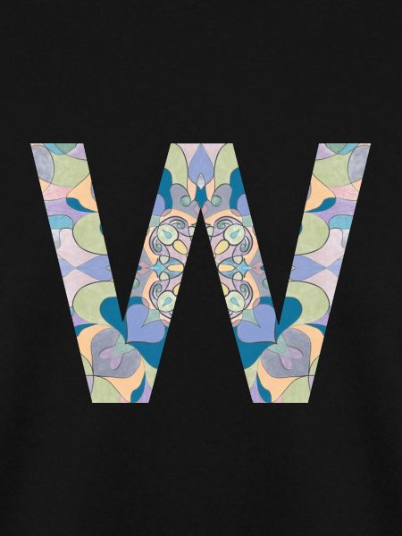 Buchstabe W im Mandala