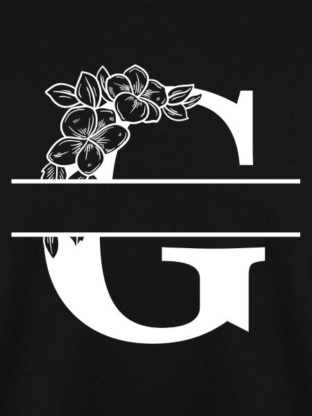 Personalisierter Blumenbuchstabe G