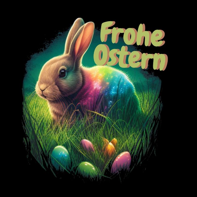 Bunter Osterhase | Frohe Ostern