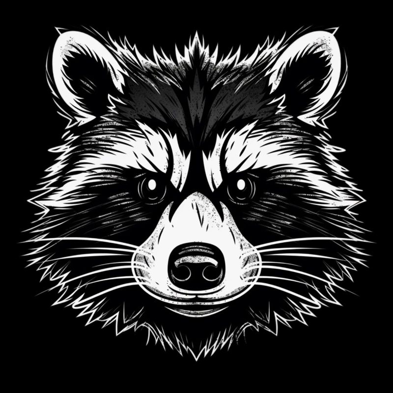 Schatten Waschbär