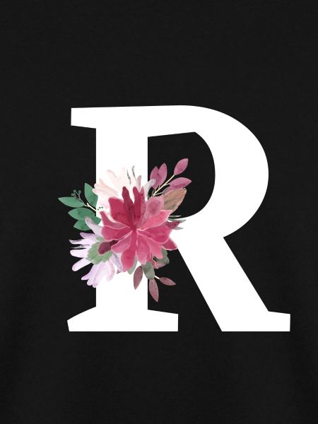 Buchstabe r floral