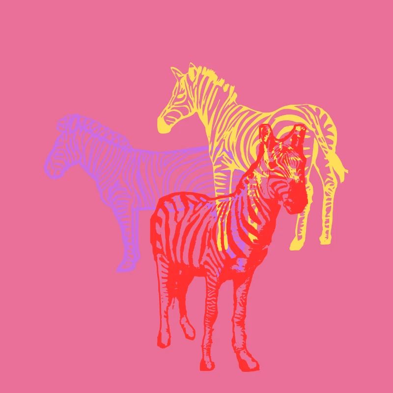 Mehrfarbiges Zebra