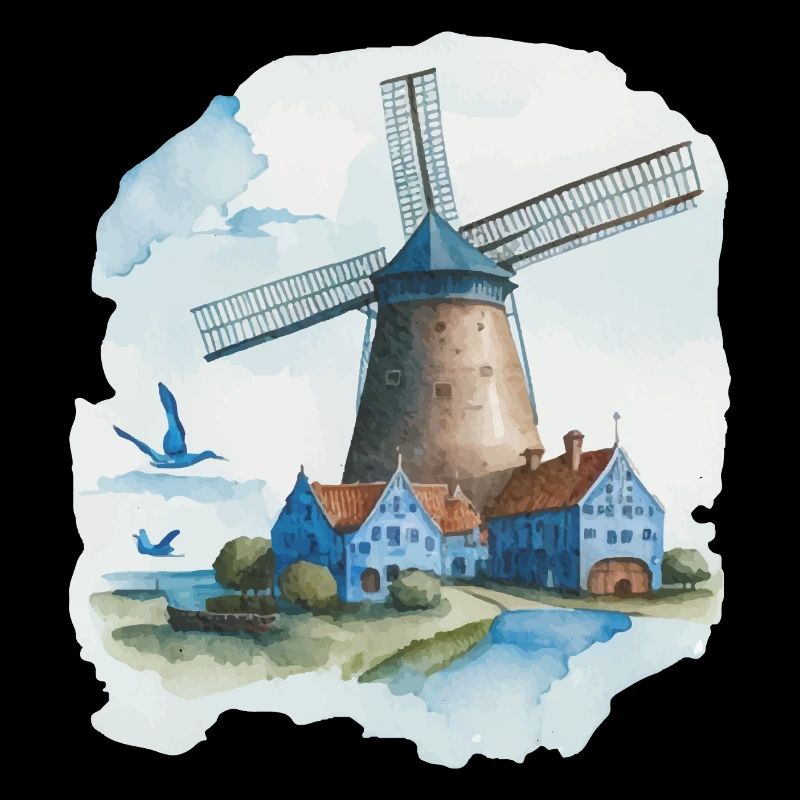 moulin au design hollandais