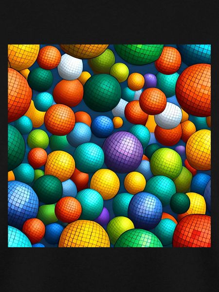 Regenbogen-Mosaik-Kugeln