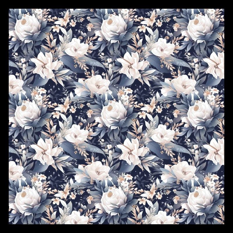 Roses Seamless Pattern Beautiful Elegant Aesthetic