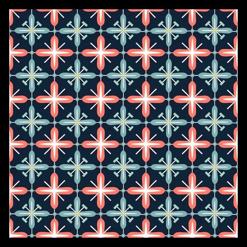 Tiles Seamless Pattern Motif Geometric Modern Art