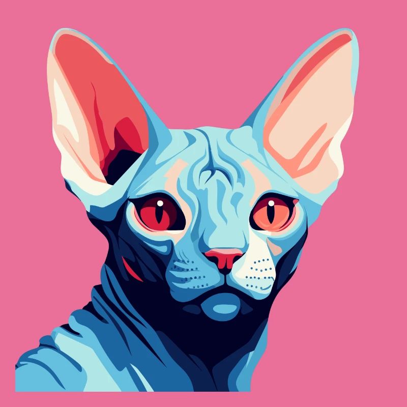Blaue Katze