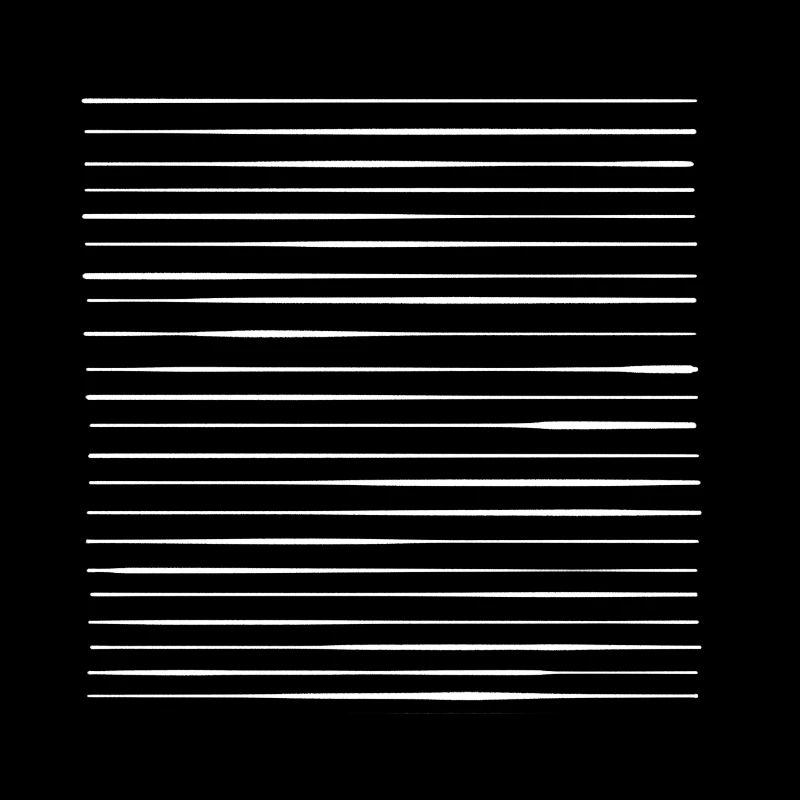Lignes blanches horizontales