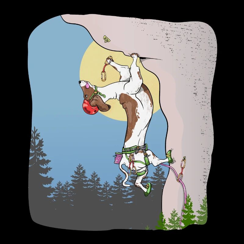 Dog Rock Climbing
