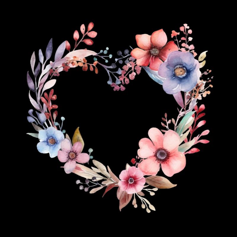 Blumen Herzkranz
