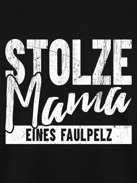 Stolze Mama eines Faulpelz