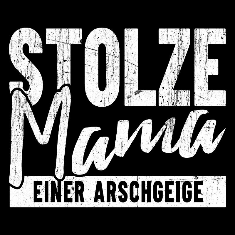 Stolze Mama einer Arschgeige