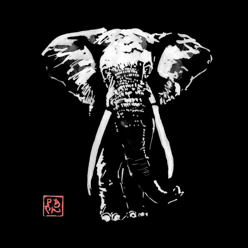 Elefant im Dunkeln