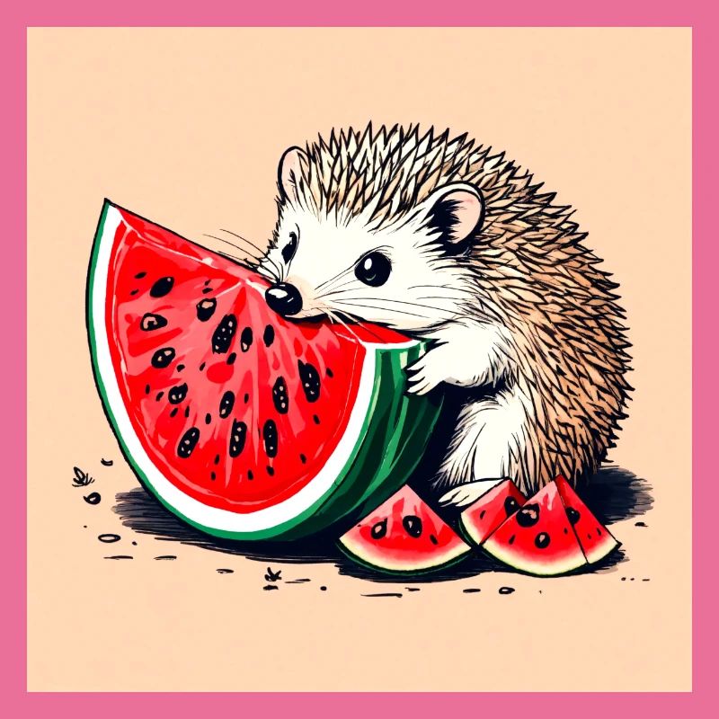 Wassermelonen-Igel