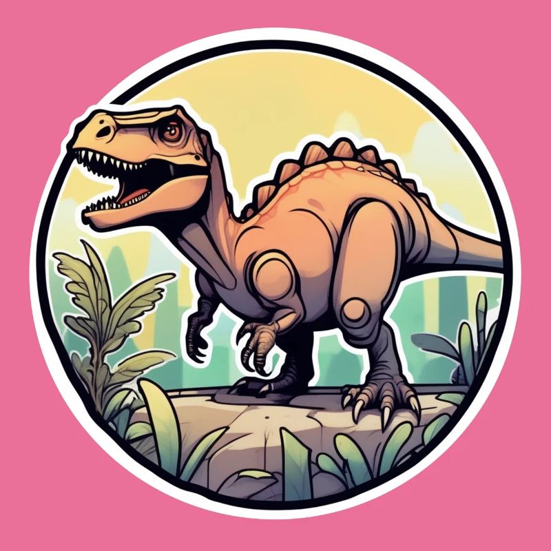 Karikatur-Dinosaurier