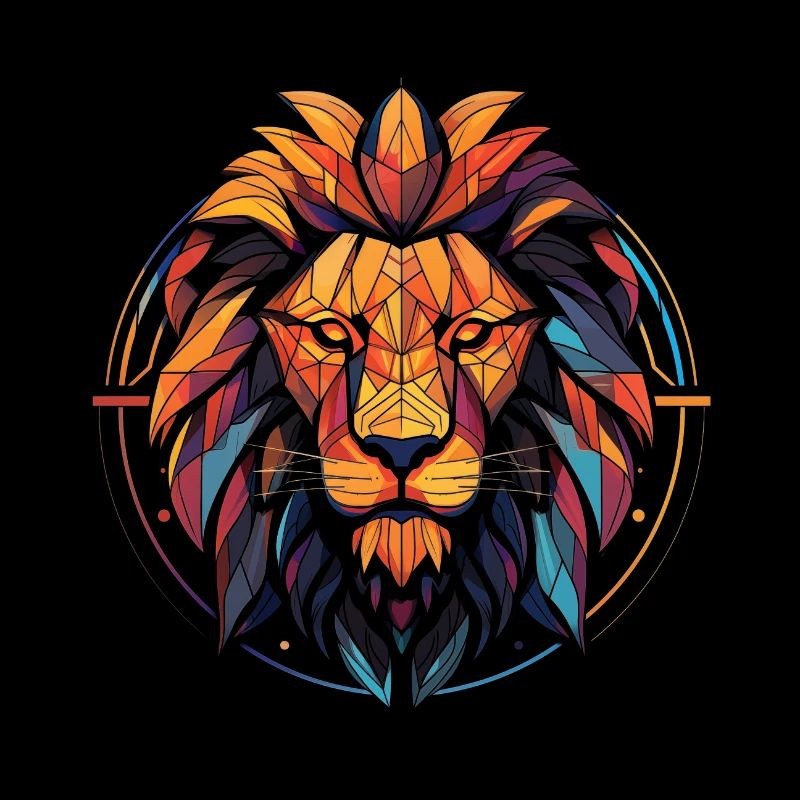 Geometric Lion no2
