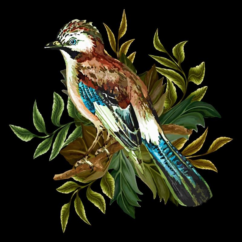 Bunter Vogel