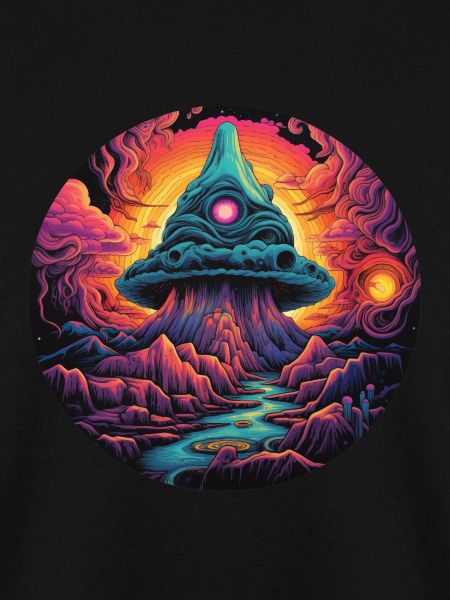 Psychedelischer Pilz im Kosmos