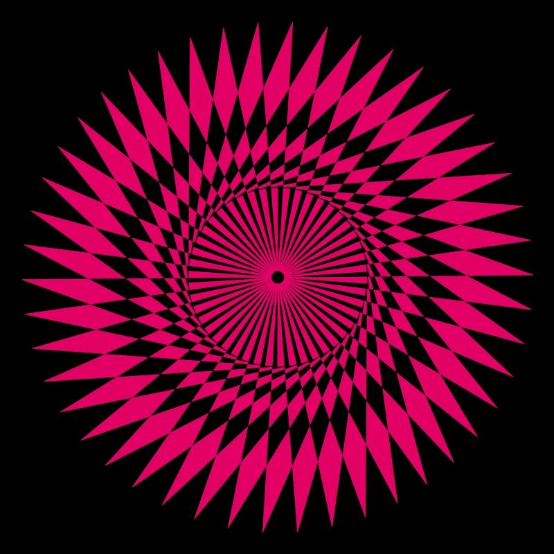 Jagged Star Illusion Vectorgraphic