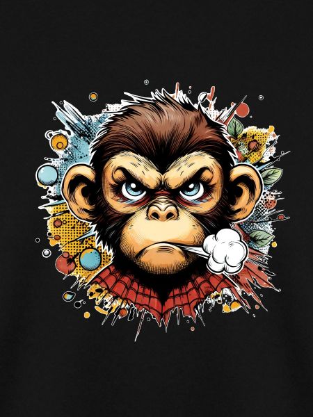 Affe angry schimpanse cartoon