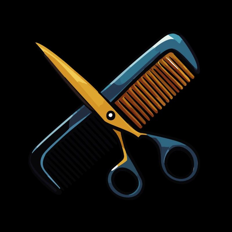 Comb and scissors