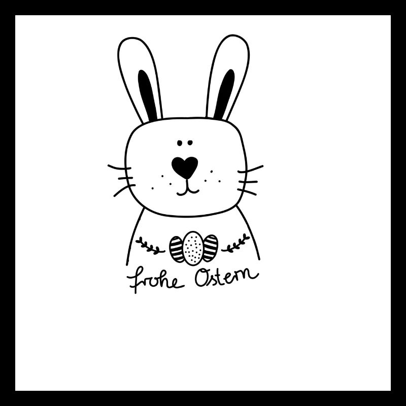 Sketchnotes Osterhase Eier