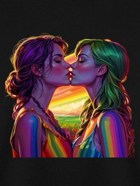 Regenbogenfarbene Lesben