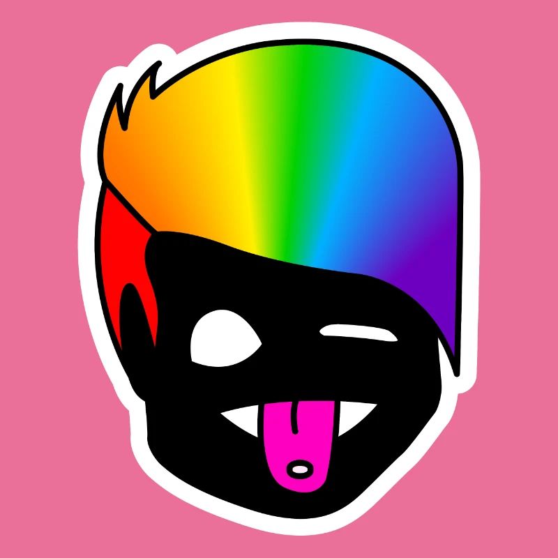 Langue clin d’œil : Collant Queer Pride