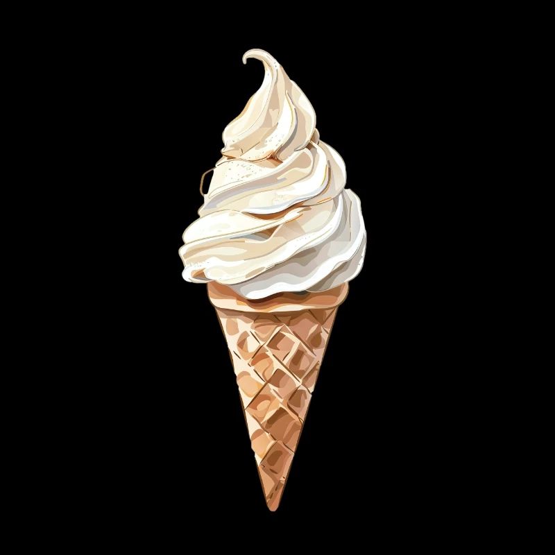 Erfrischendes Eiswaffel Sommermotiv