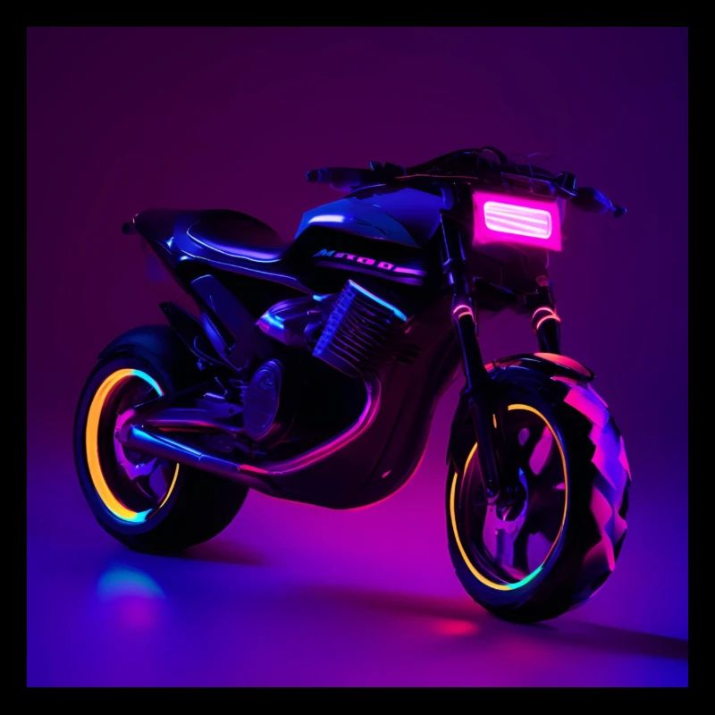 Neon Rider Motorrad.