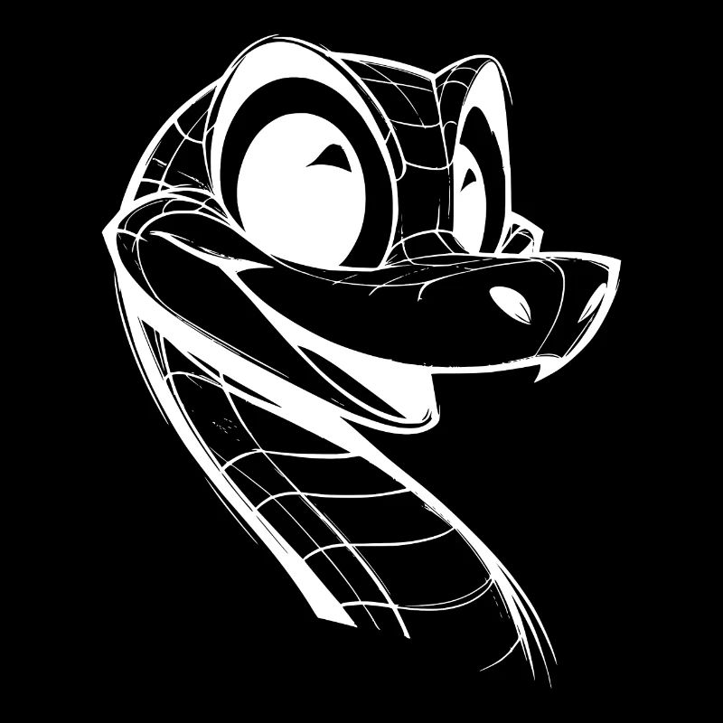 Cunning Snake Funny Snakes Drawing
