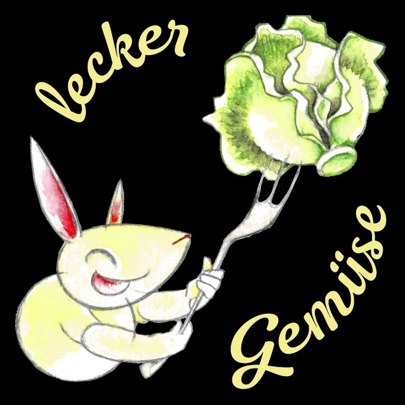 Hase, lecker Gemüse