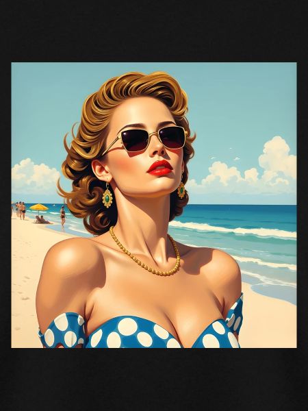 Das Model am Strand