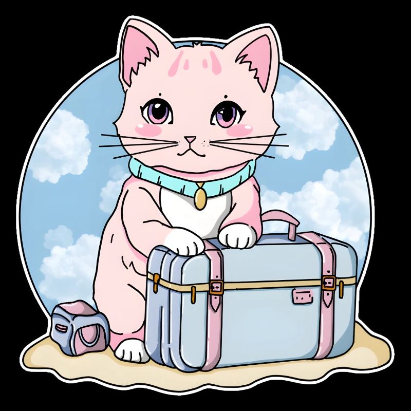 Kitty sur la route