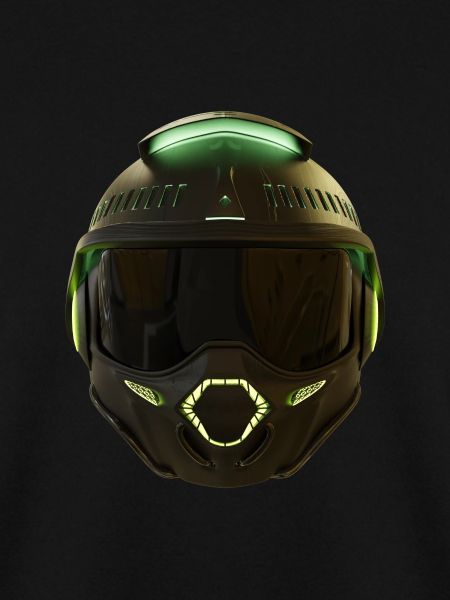 Schlanker futuristischer Helm