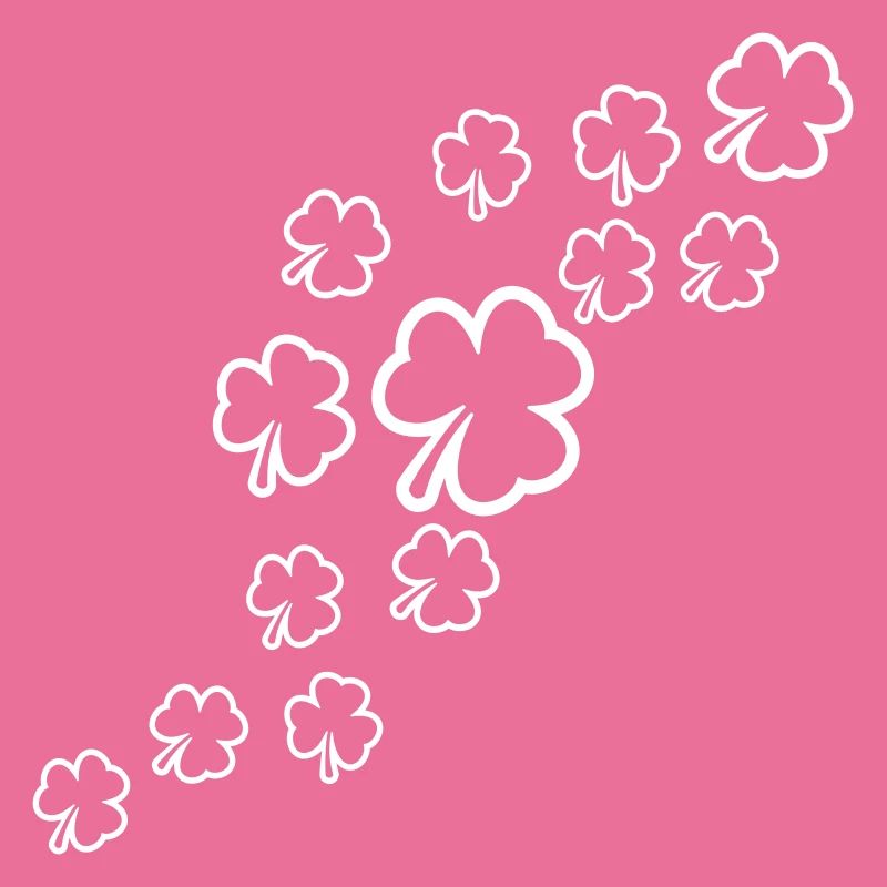 Shamrock Many Three-Leaf Leaves Green Pattern