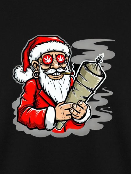 Kiffender Weihnachtsmann Hanf