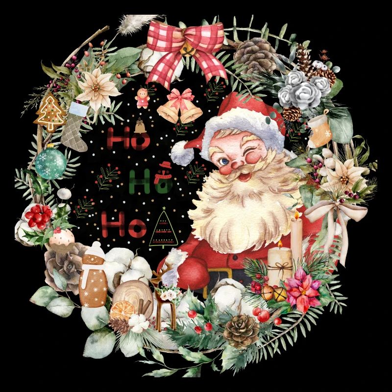 Père Noël avec décoration