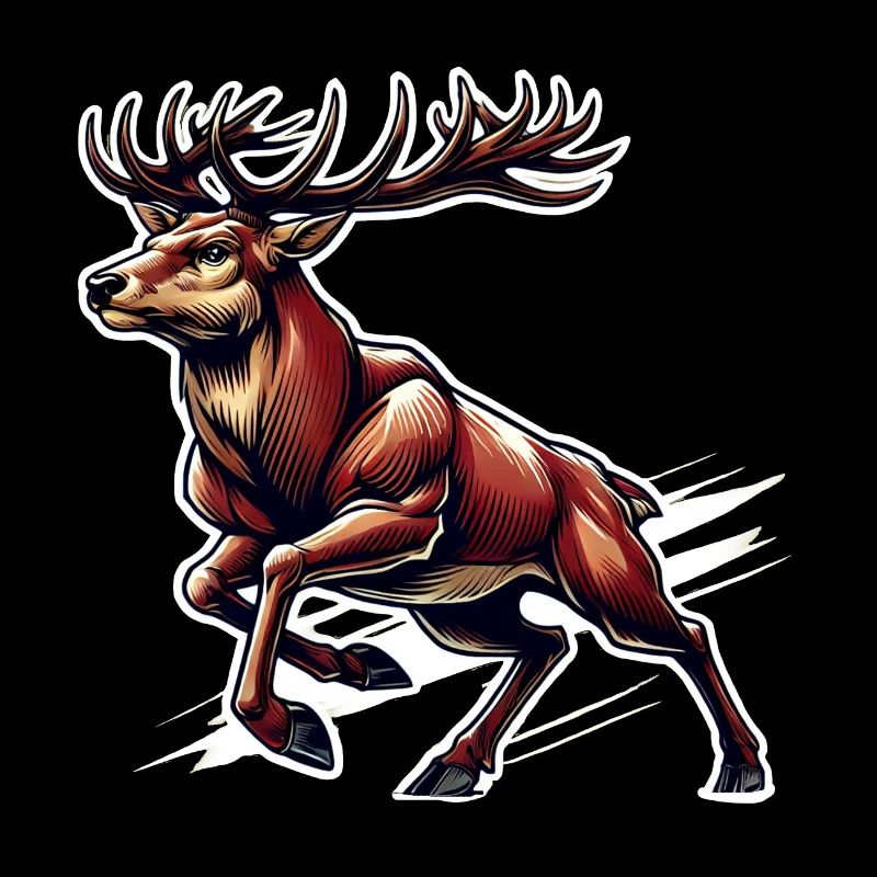 Rotwild Hirsch Jäger Jagd Treibjagd