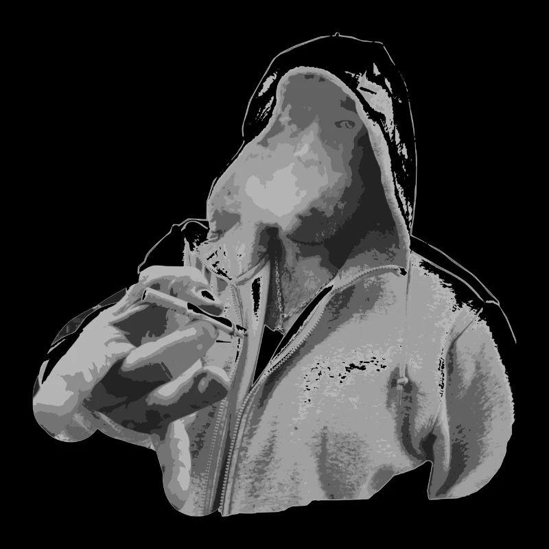 Provokant mit Hoodie