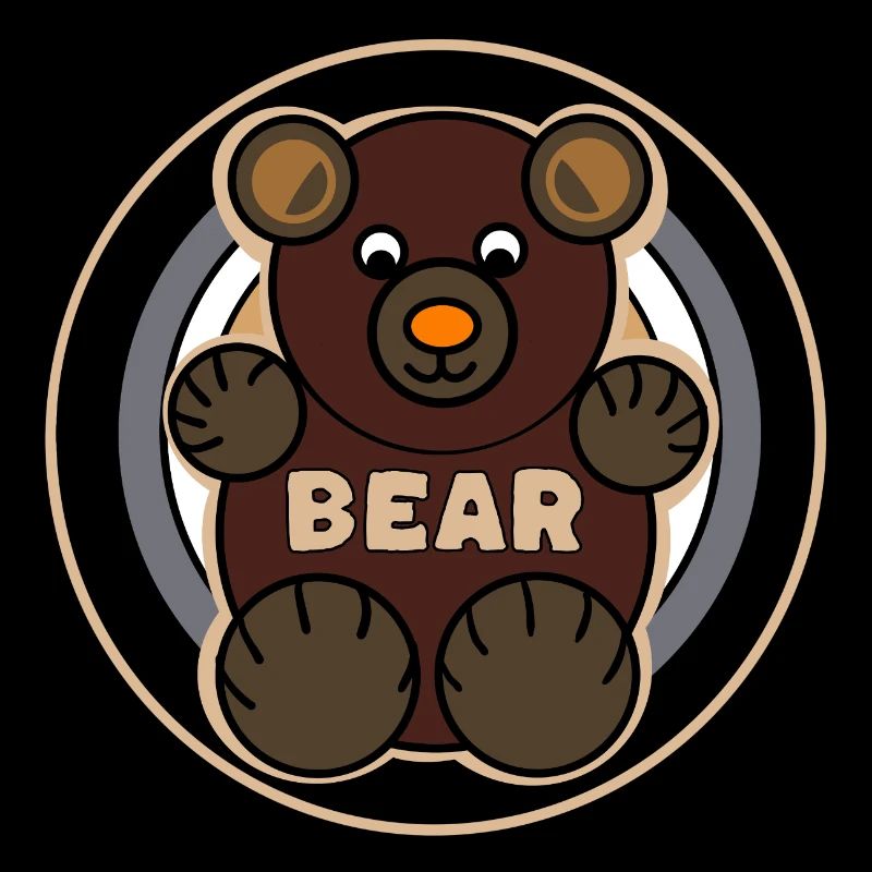 Bear Flag Teddy Bear Design