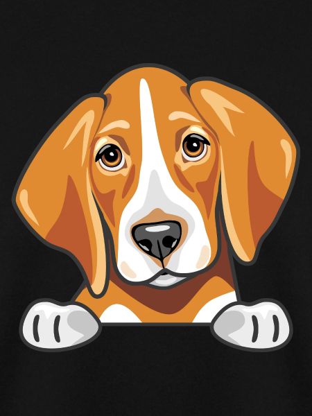 Spähender süßer trauriger Foxhound