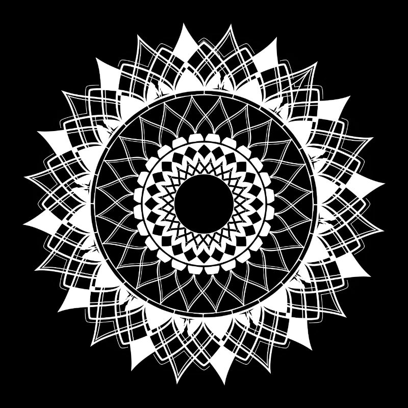 Mandala in Black & White