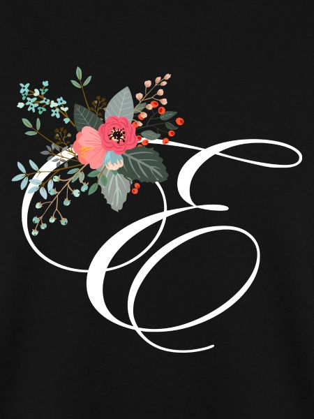 Letter e fleuris