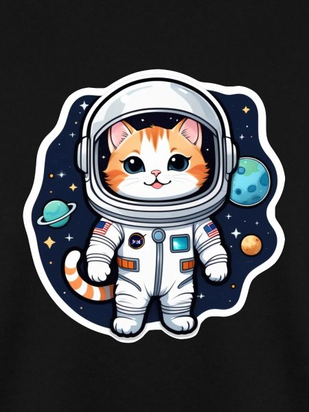Astronaut Katze - Weltraum