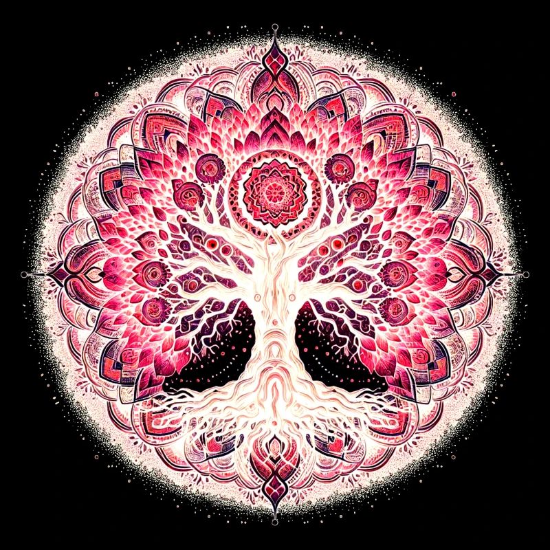 Mandala des kontemplativen Baumes