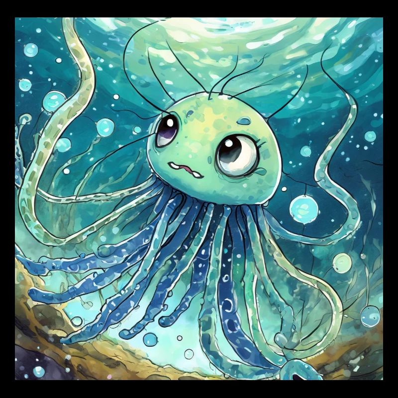Verlorene kleine Octopus