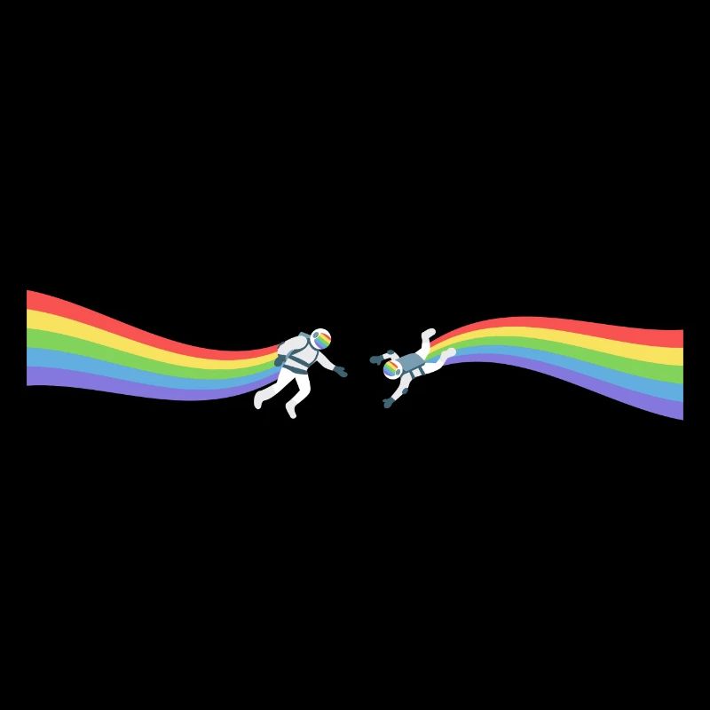 Pride Astronaut Regenbogen LGBT CSD Gay Geschenk