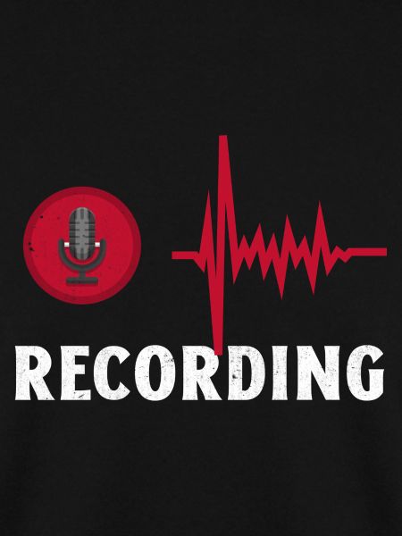 Aufzeichnung. Cooles Mikrofon-Aufnahmestudio