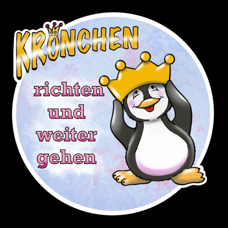 Krönchen richten Pinguin